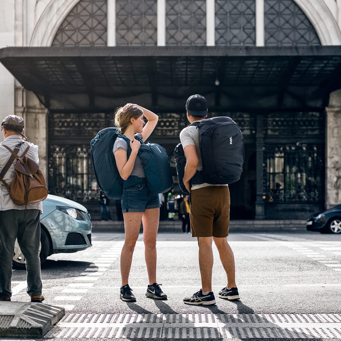 Thule Landmark 70 litros de excursión y mochila de viaje para mochileros Mujer Azul