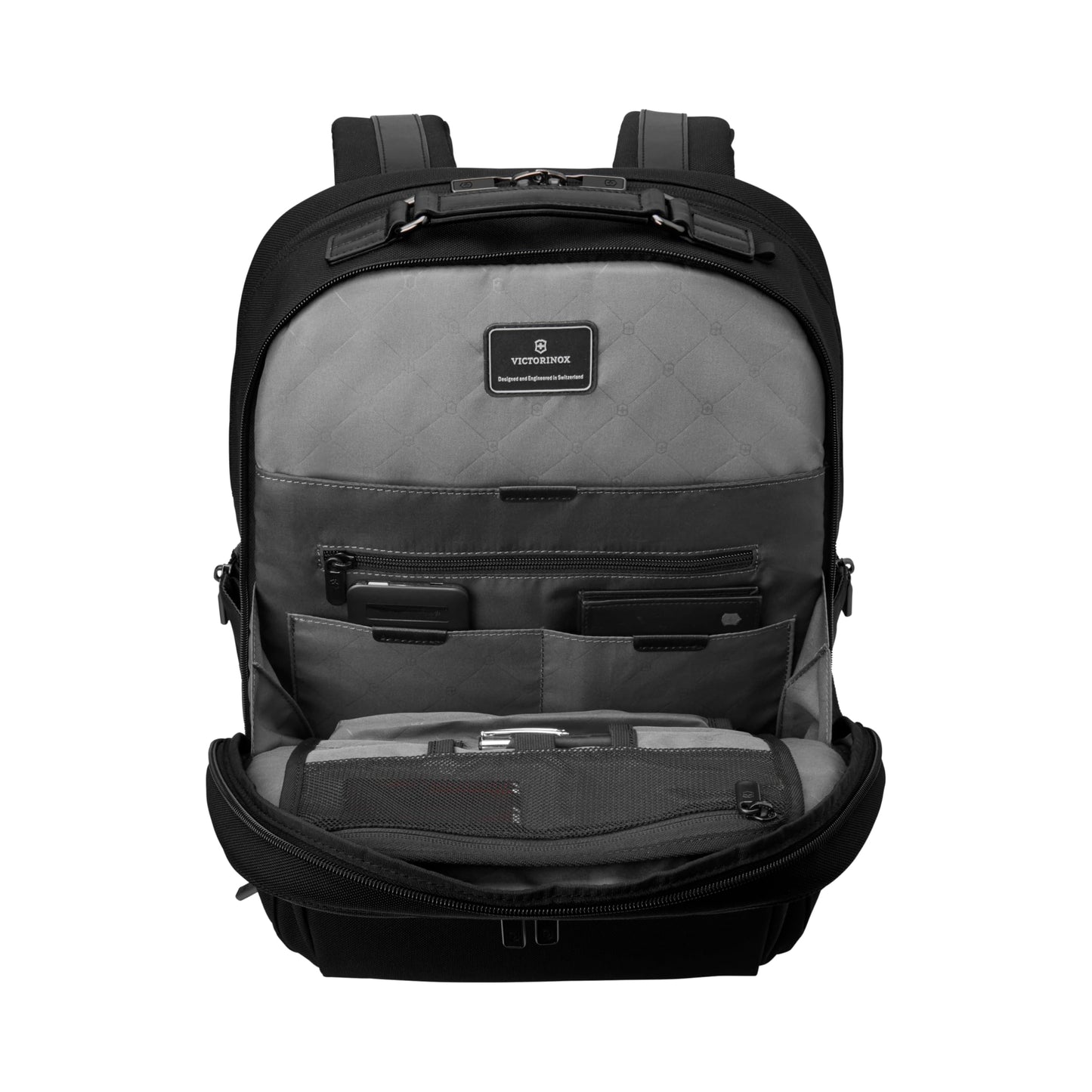 Victorinox Werks Professional Cordura Deluxe Backpack, Mochilas para portátil, 45 x 20 x 35 cm, negro