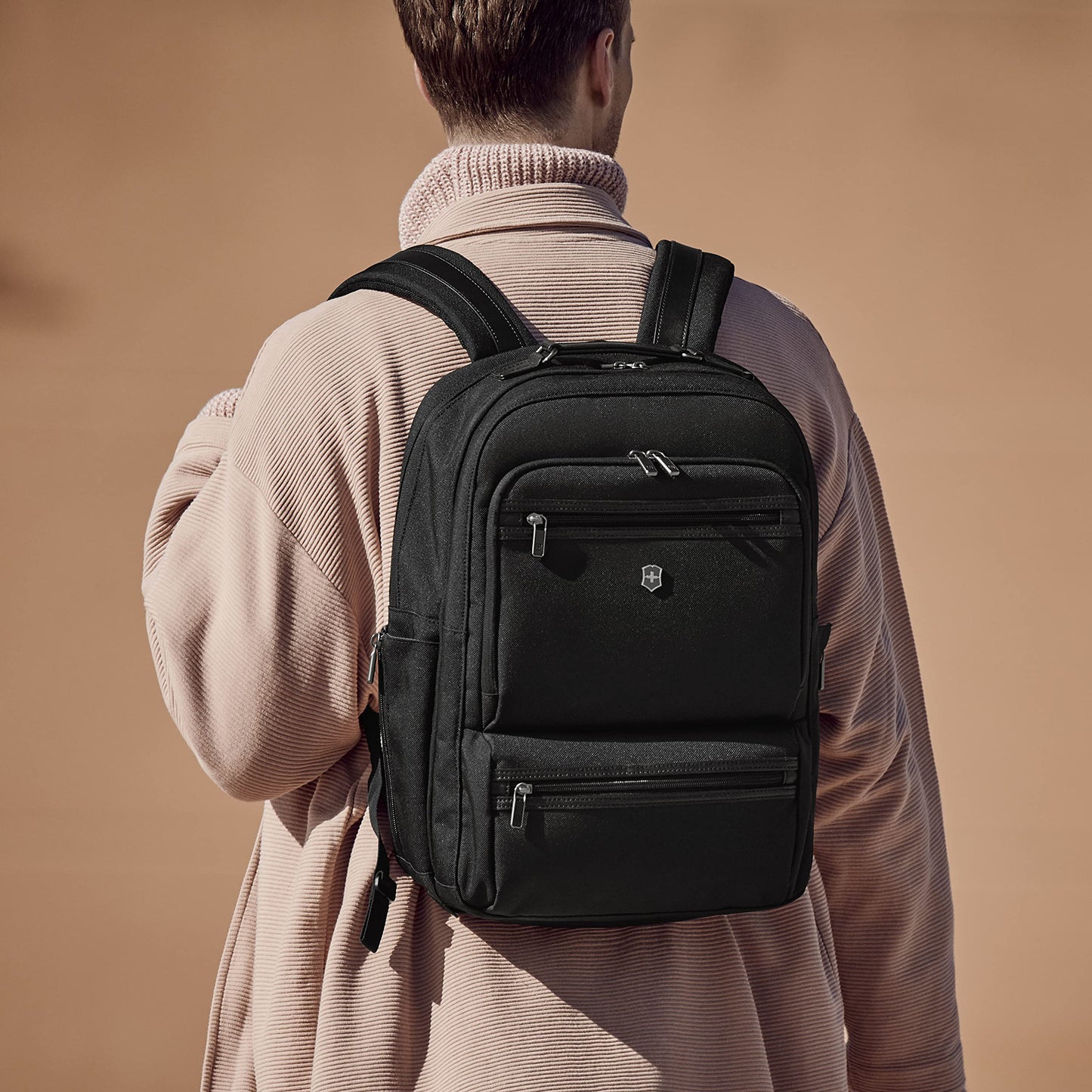 Victorinox Werks Professional Cordura Deluxe Backpack, Mochilas para portátil, 45 x 20 x 35 cm, negro
