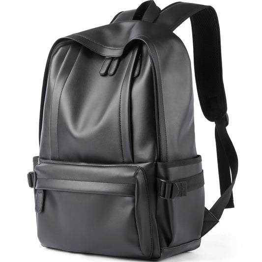 MATE ELAN Mochila de Cuero, Mochila Vintage Impermeable para Ordenador Portátil de 15,6 pulgadas, Bolsa de Trabajo Informal para Estudiantes Universitarios y Viajes Escolares